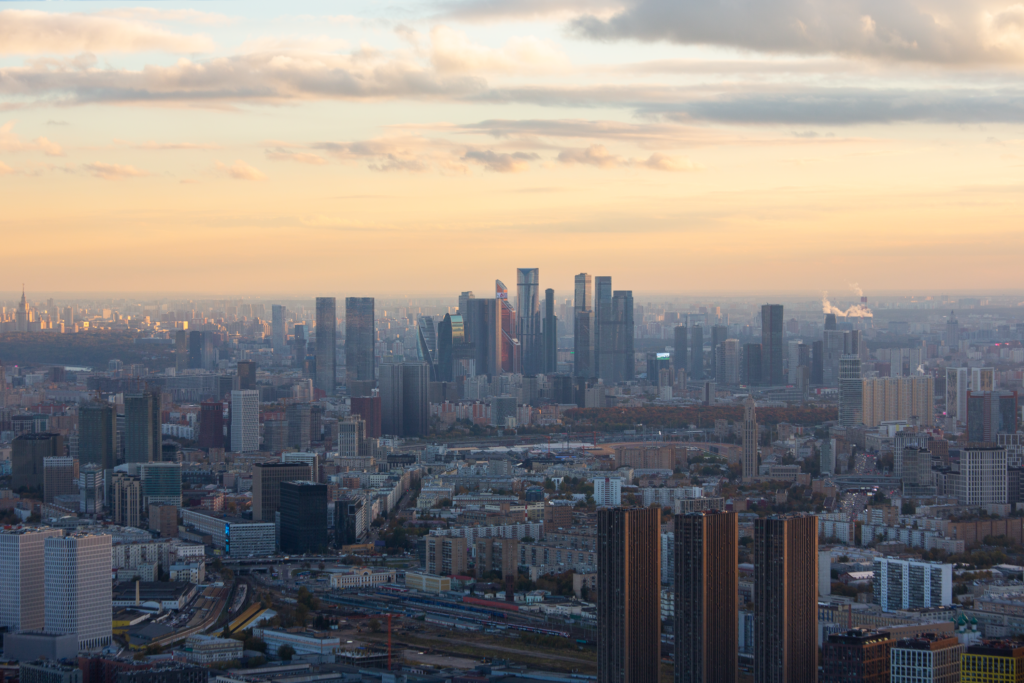 Москва-Сити на закате