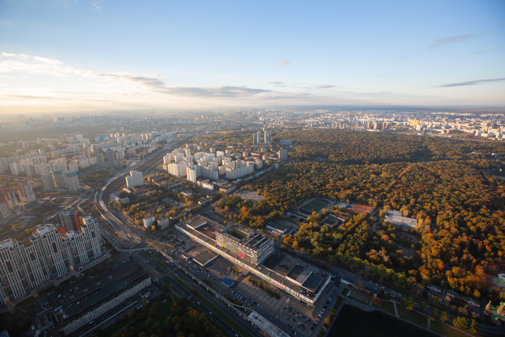 Вид на Москву с Останкинской башни
